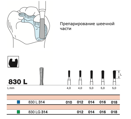 Бор  алмазный D+Z  /830 L 314.018